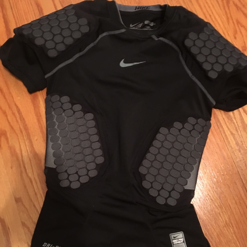 Nike Pro Combat padded football dri-fit shirt.
